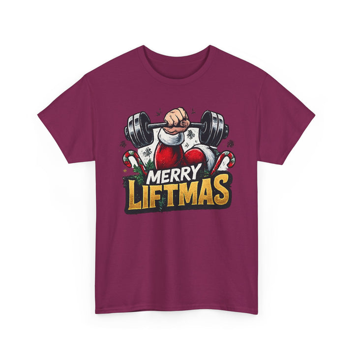Merry Liftmas Unisex Heavy Cotton Tee