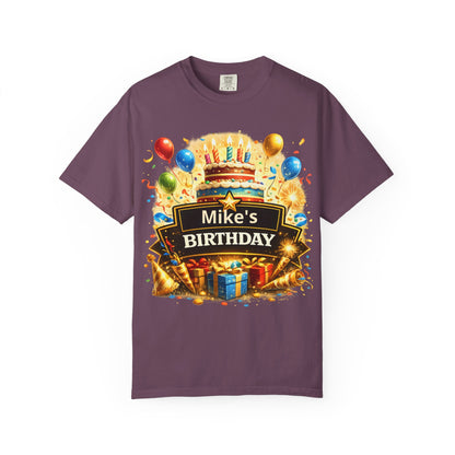 Custom Name Birthday T-Shirt – Get Up Show Up Never Give Up
