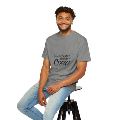 Custom Name & Age Birthday Crew T-Shirt – Personalized Group Shirt