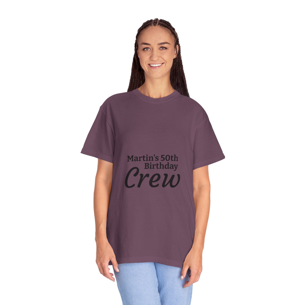 Custom Name & Age Birthday Crew T-Shirt – Personalized Group Shirt