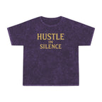 Hustle in Silence. Unisex Vintage Mineral Wash Tee