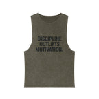Discipline Outlifts Motivation muscle tank