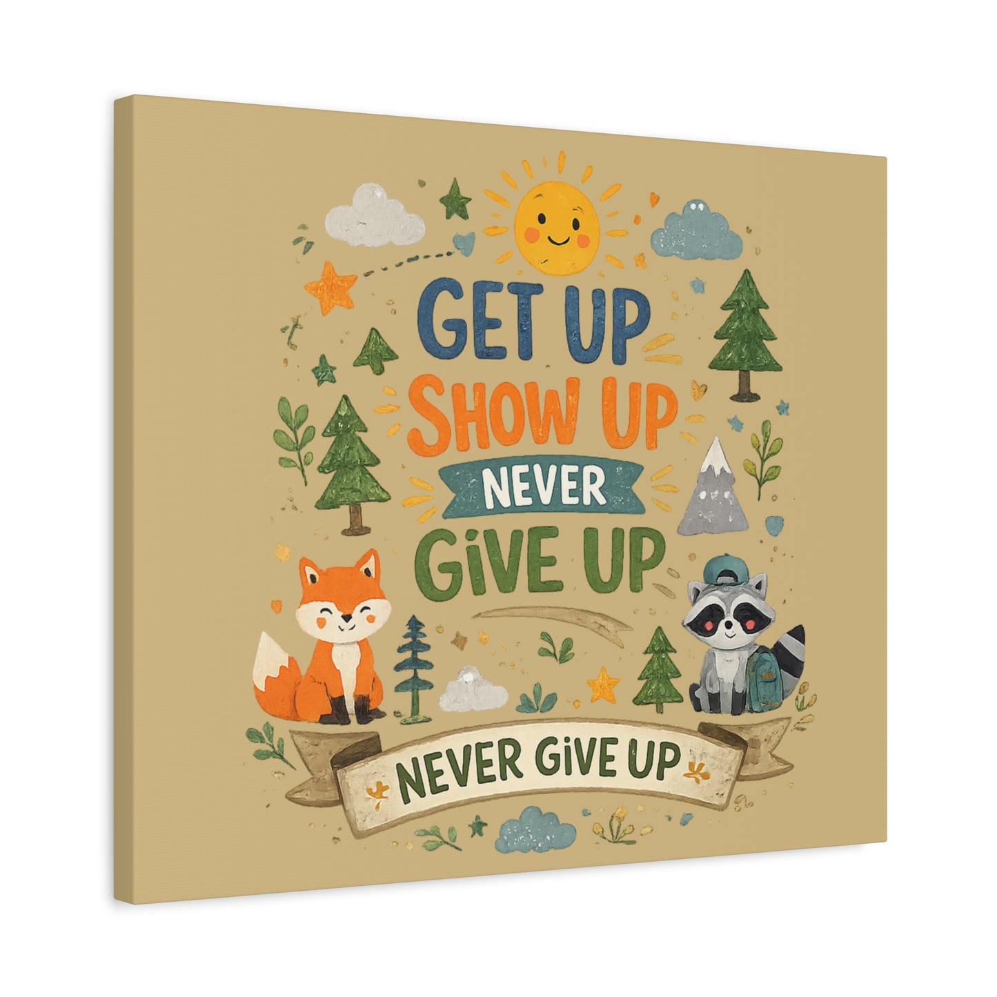 Kids Inspirational Canvas Wall Art – Premium Motivational Canvas Print for Bedroom, Playroom & Nursery Décor