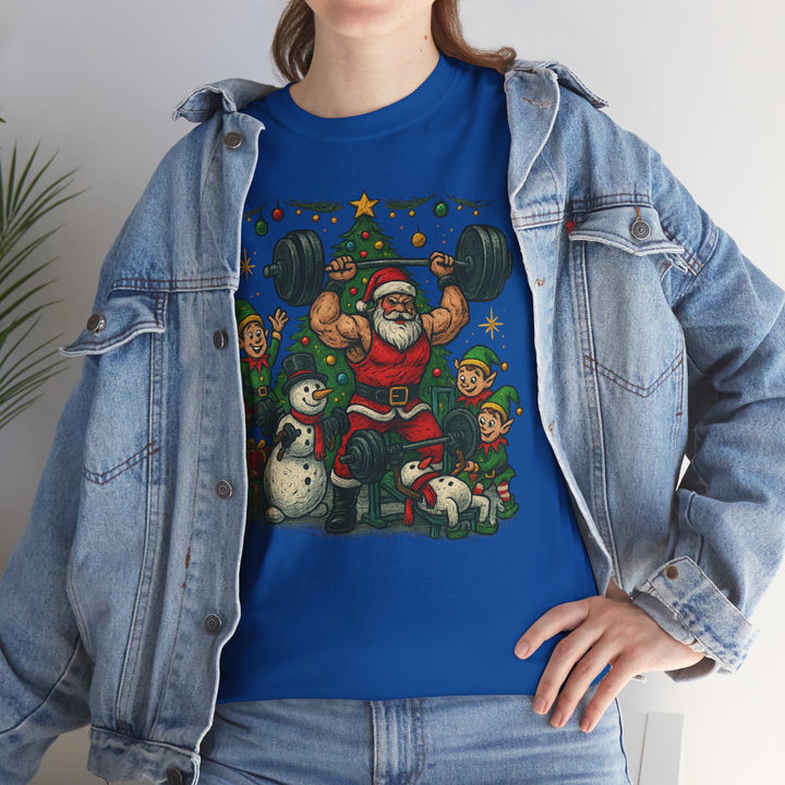 Christmas/Holiday Workout Unisex Heavy Cotton Tee