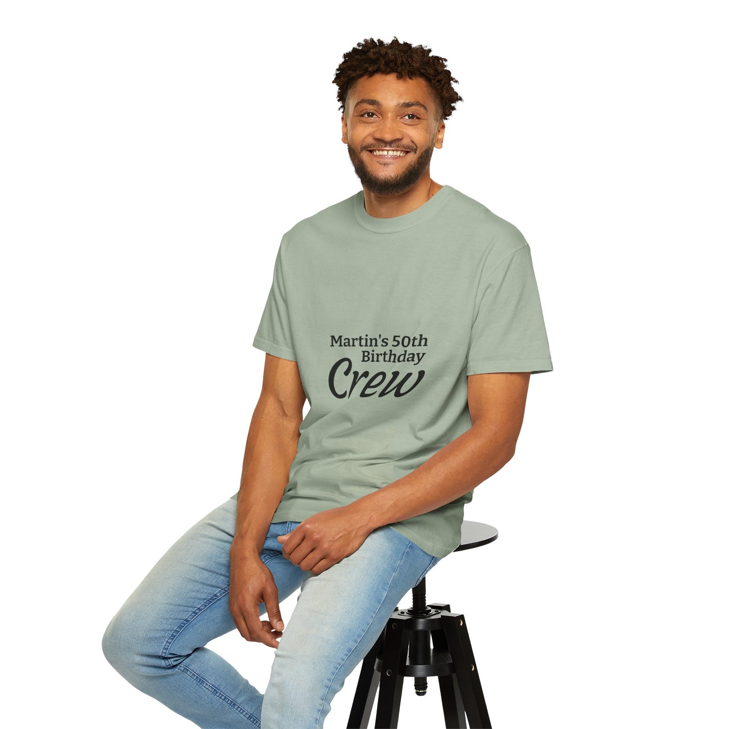 Custom Name & Age Birthday Crew T-Shirt – Personalized Group Shirt