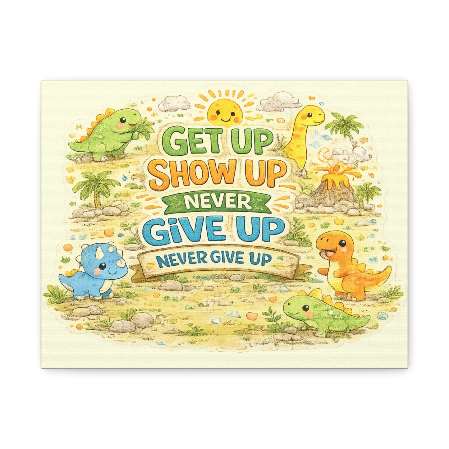 Kids Inspirational Canvas Wall Art – Premium Motivational Canvas Print for Bedroom, Playroom & Nursery Décor