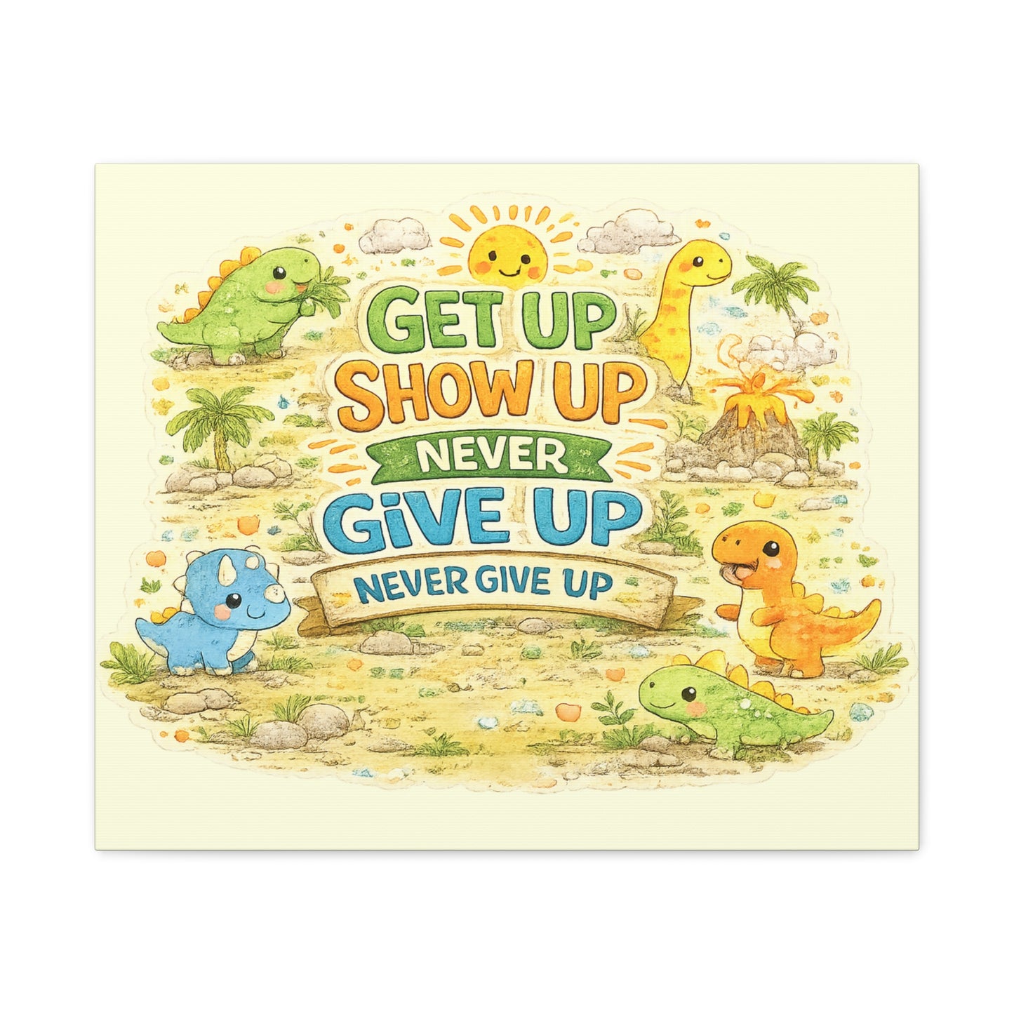 Kids Inspirational Canvas Wall Art – Premium Motivational Canvas Print for Bedroom, Playroom & Nursery Décor