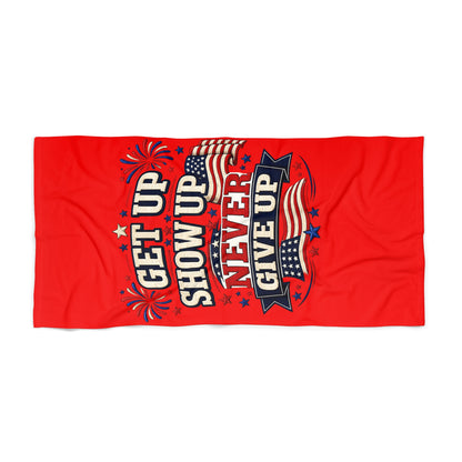 4th of July Beach Towel – Patriotic Oversized Pool & Beach Towel for Summer, Travel & Independence Day Fun