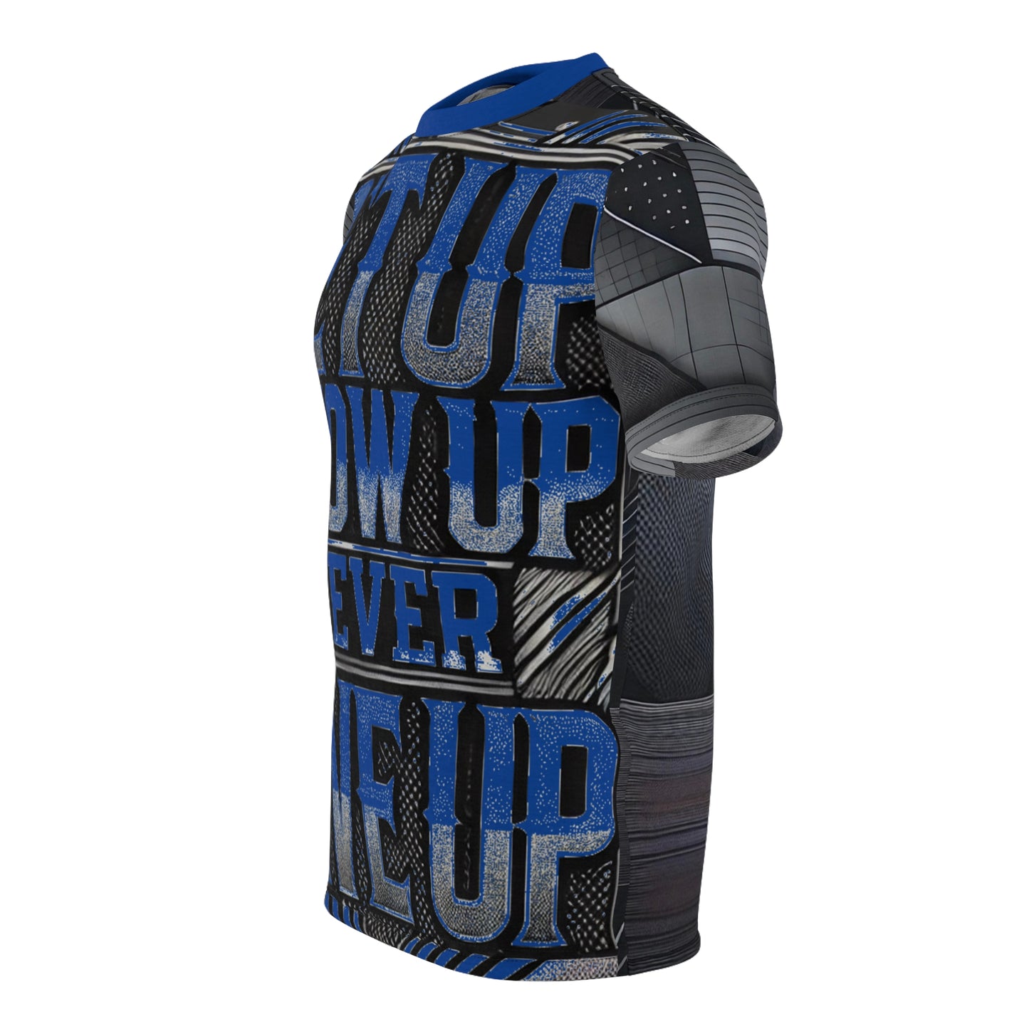 Relentless Drive Tee – Get Up, Show Up, Never Give Up (Dark Blue)