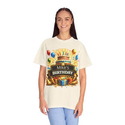 Custom Name Birthday T-Shirt – Get Up Show Up Never Give Up