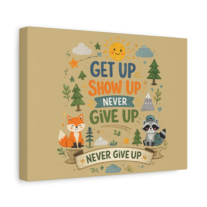 Kids Inspirational Canvas Wall Art – Premium Motivational Canvas Print for Bedroom, Playroom & Nursery Décor