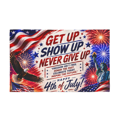 Patriotic 4th of July Double-Sided Flag | American Pride Outdoor Garden & House Flag | USA Independence Day Decor