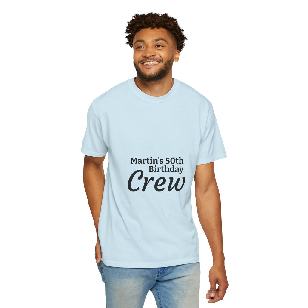 Custom Name & Age Birthday Crew T-Shirt – Personalized Group Shirt