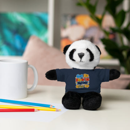 Stuffed Animals with Tee " Get Up Show Up Never Give Up"