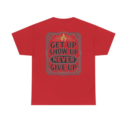 Lift Heavy. Stay Pretty. Outwork Everyone. Unisex Heavy Cotton Tee