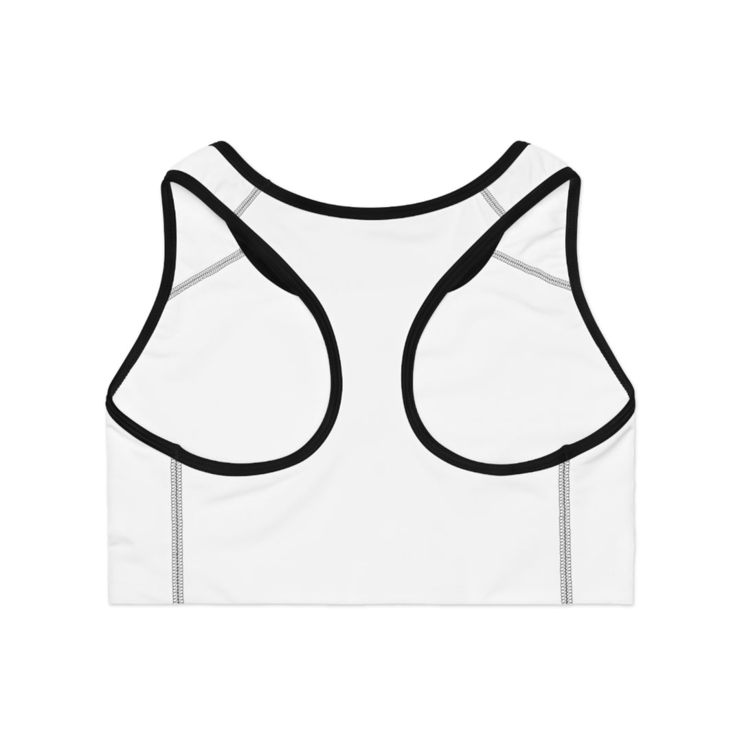 No Excuses Sports Bra – Train Hard, Stay Supported (White)