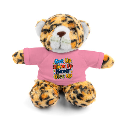 Stuffed Animals with Tee " Get Up Show Up Never Give Up"