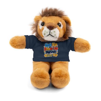 Stuffed Animals with Tee " Get Up Show Up Never Give Up"