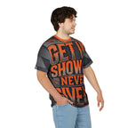 Relentless Drive Tee – Get Up, Show Up, Never Give Up (Orange)