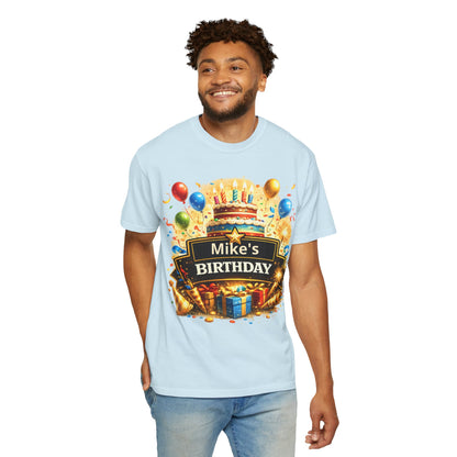 Custom Name Birthday T-Shirt – Get Up Show Up Never Give Up