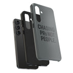 Chasing PRs Not People. Tough Phone Case