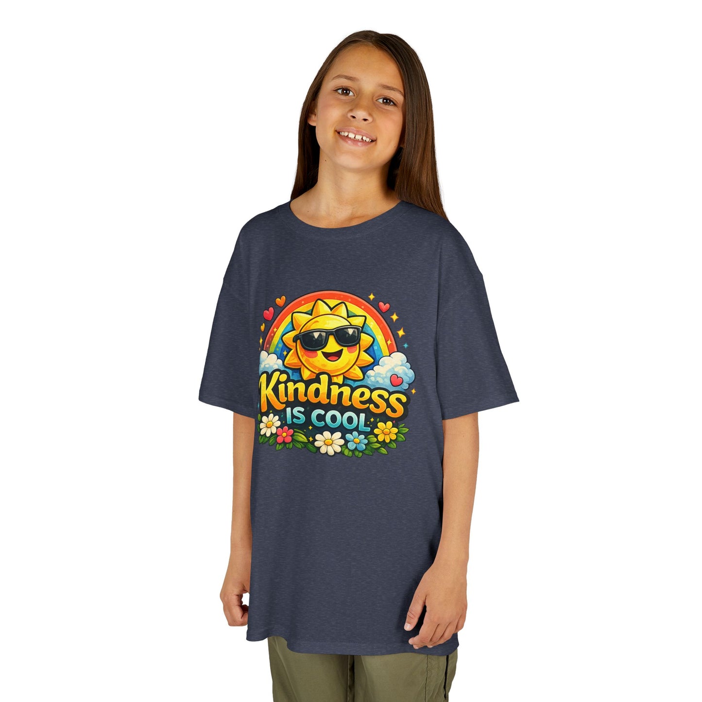 Kids Heavy Cotton™ Tee "Kindness is Cool"