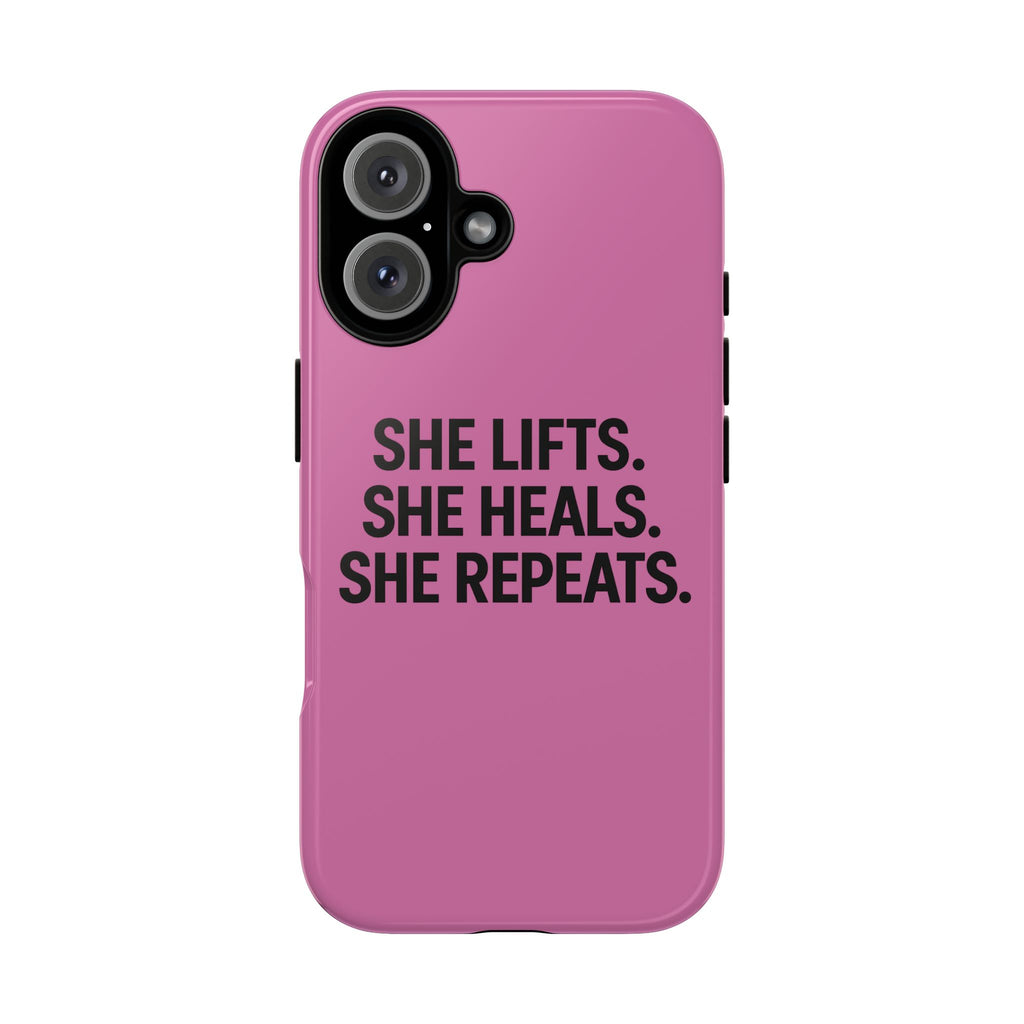 She lifts. She heals. She repeats. Tough Phone Cases