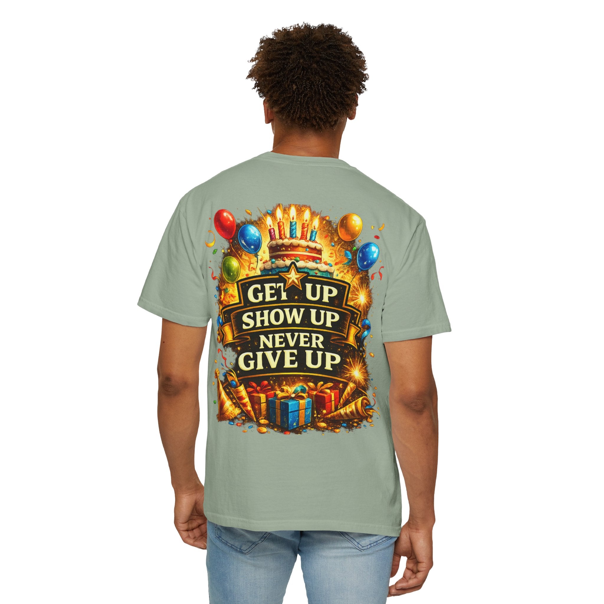 Custom Name & Age Birthday Crew T-Shirt – Personalized Group Shirt