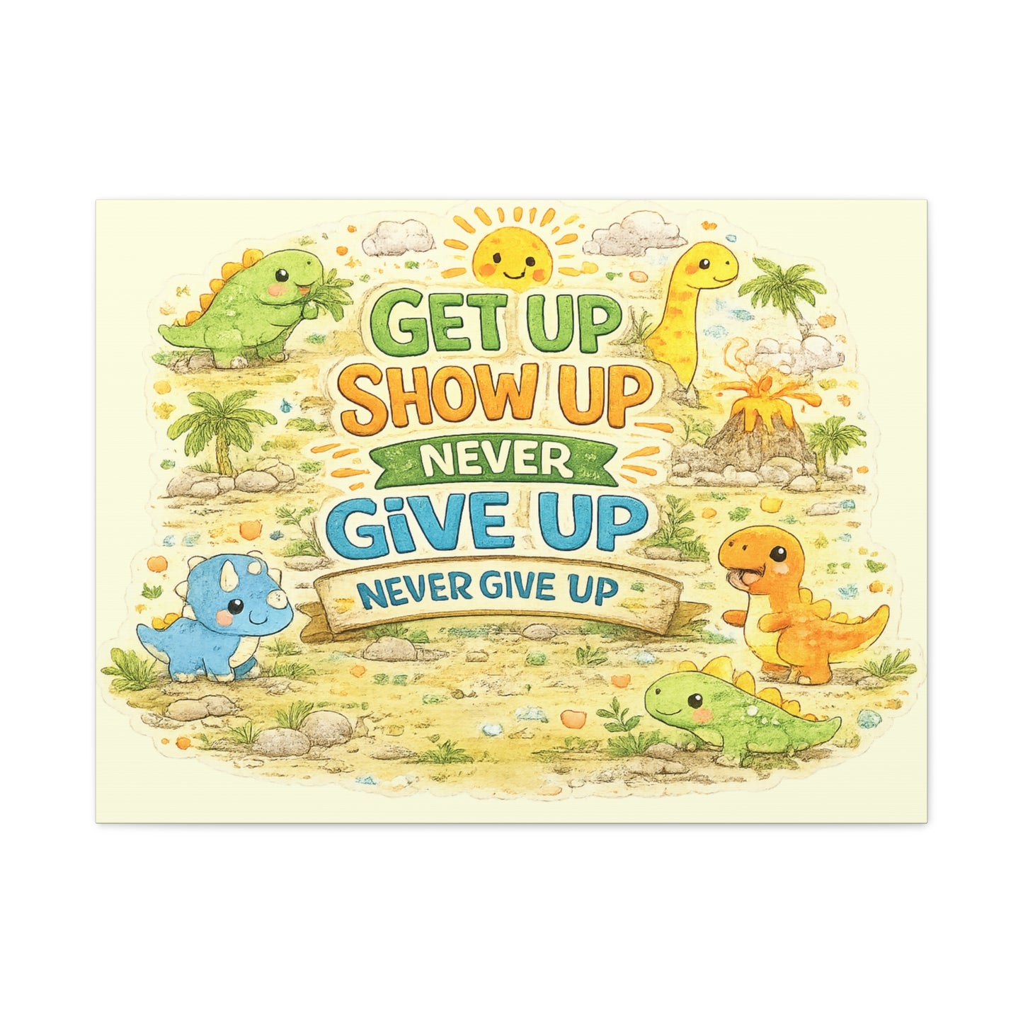 Kids Inspirational Canvas Wall Art – Premium Motivational Canvas Print for Bedroom, Playroom & Nursery Décor