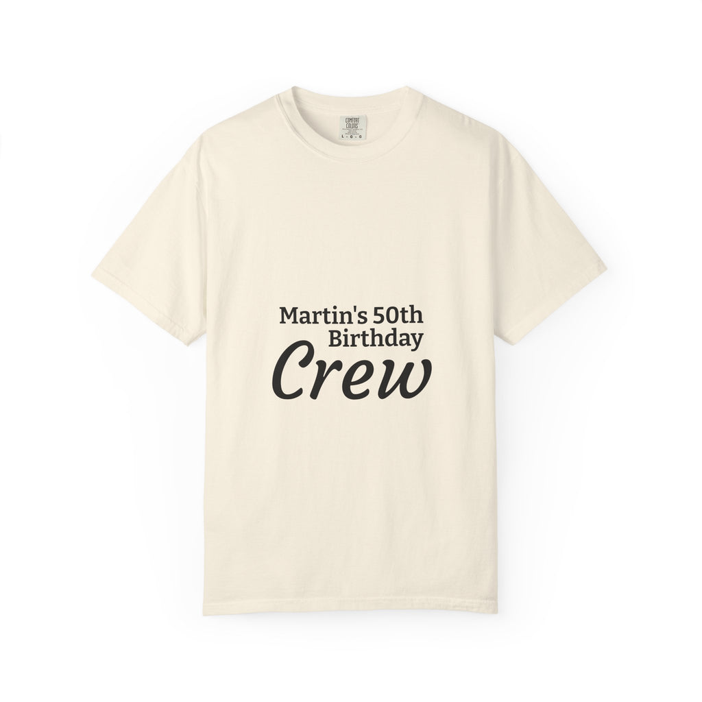 Custom Name & Age Birthday Crew T-Shirt – Personalized Group Shirt