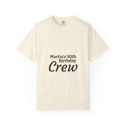 Custom Name & Age Birthday Crew T-Shirt – Personalized Group Shirt