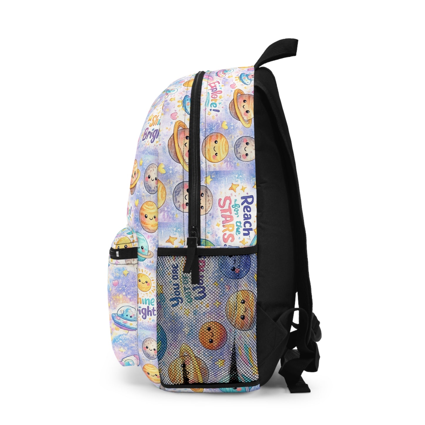 Youth/Kids Motivational Backpack "Reach For the Stars" "Your'e Out of This World"
