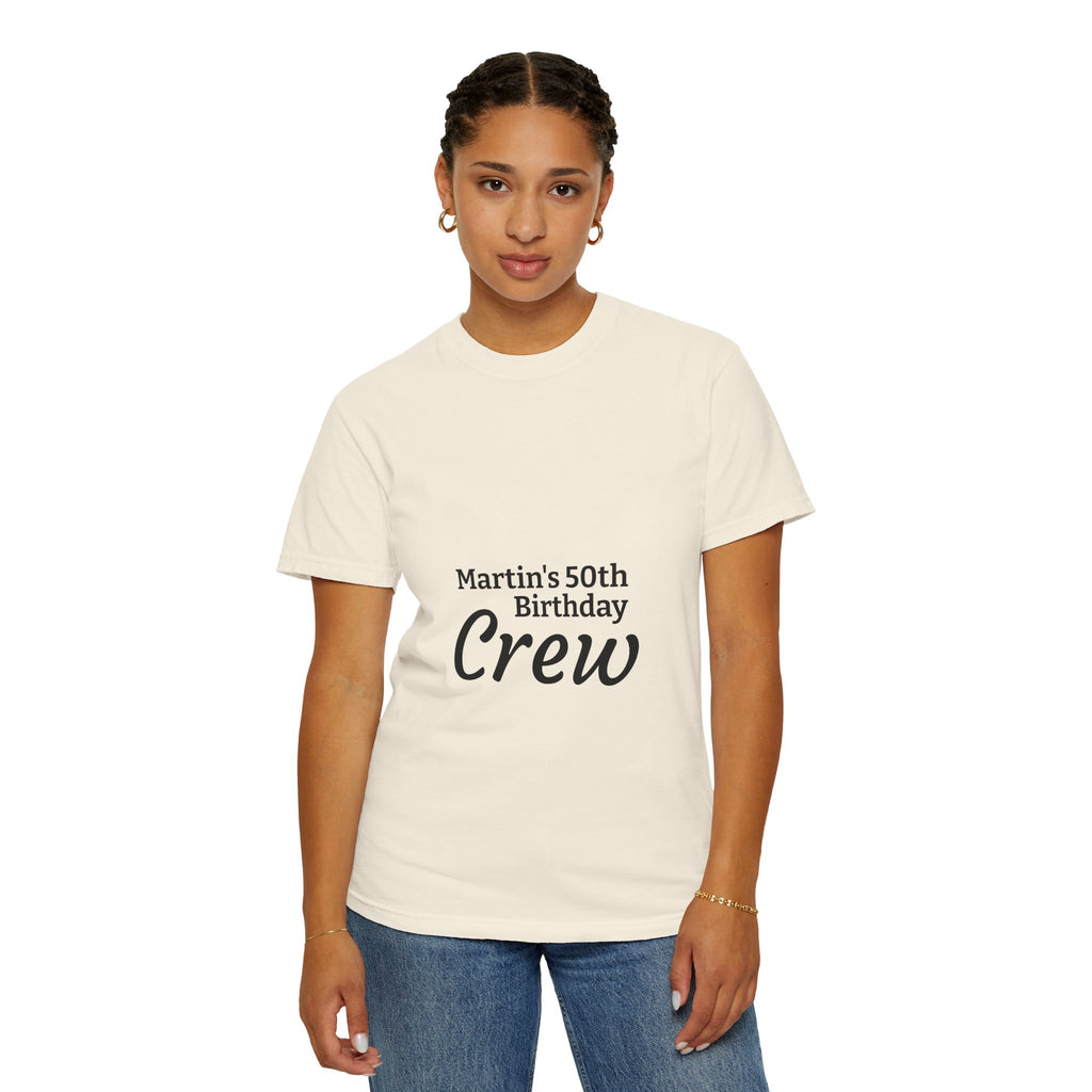 Custom Name & Age Birthday Crew T-Shirt – Personalized Group Shirt
