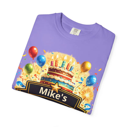 Custom Name Birthday T-Shirt – Get Up Show Up Never Give Up