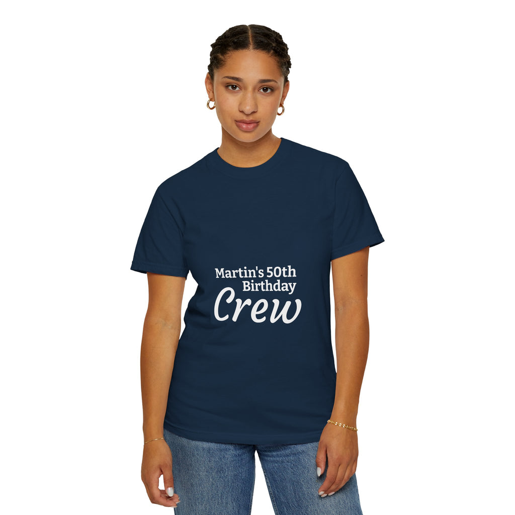 Custom Name & Age Birthday Crew T-Shirt – Personalized Group Shirt