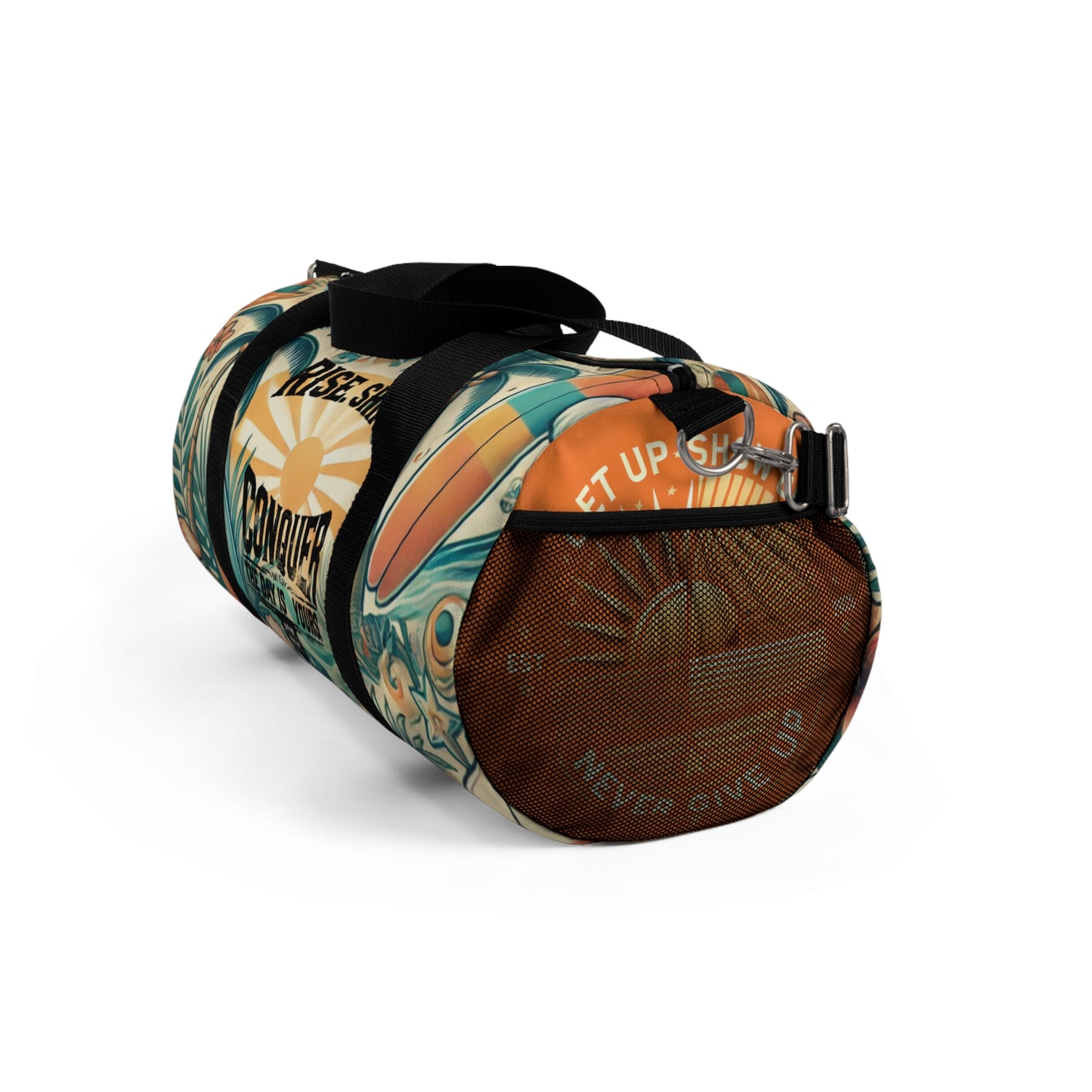 The Grind Duffle Bag – Built for Winners (Light Orange)