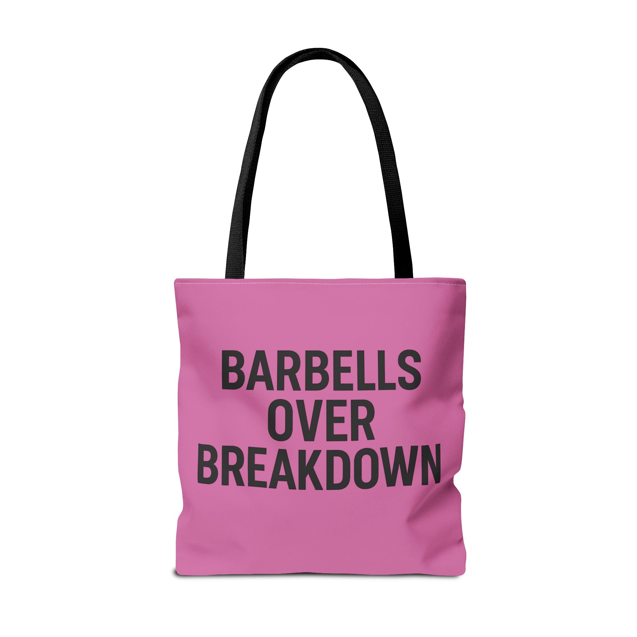Barbells Over Breakdown Tote Bag