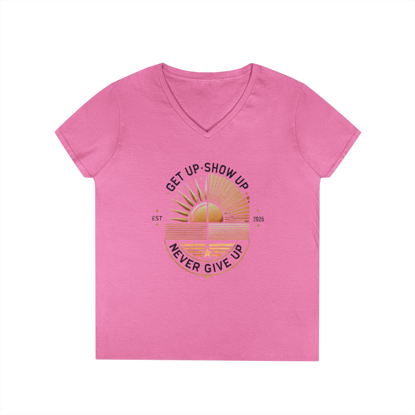 Women's V Neck-Strength in Motion