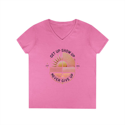 Women's V Neck-Strength in Motion