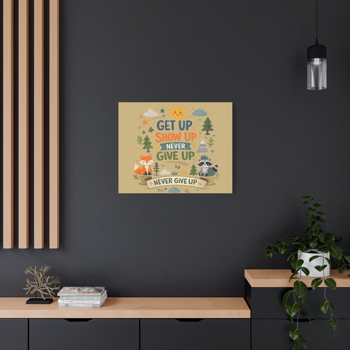 Kids Inspirational Canvas Wall Art – Premium Motivational Canvas Print for Bedroom, Playroom & Nursery Décor