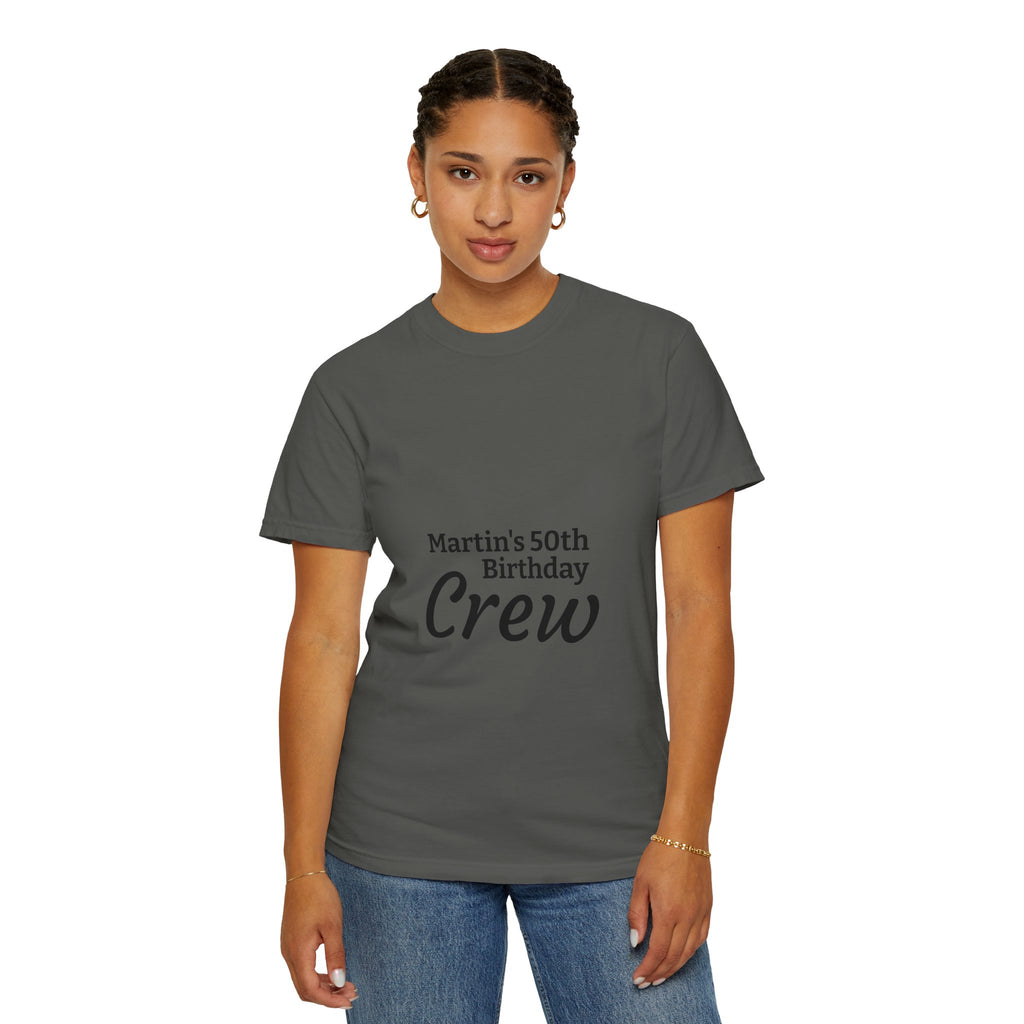 Custom Name & Age Birthday Crew T-Shirt – Personalized Group Shirt
