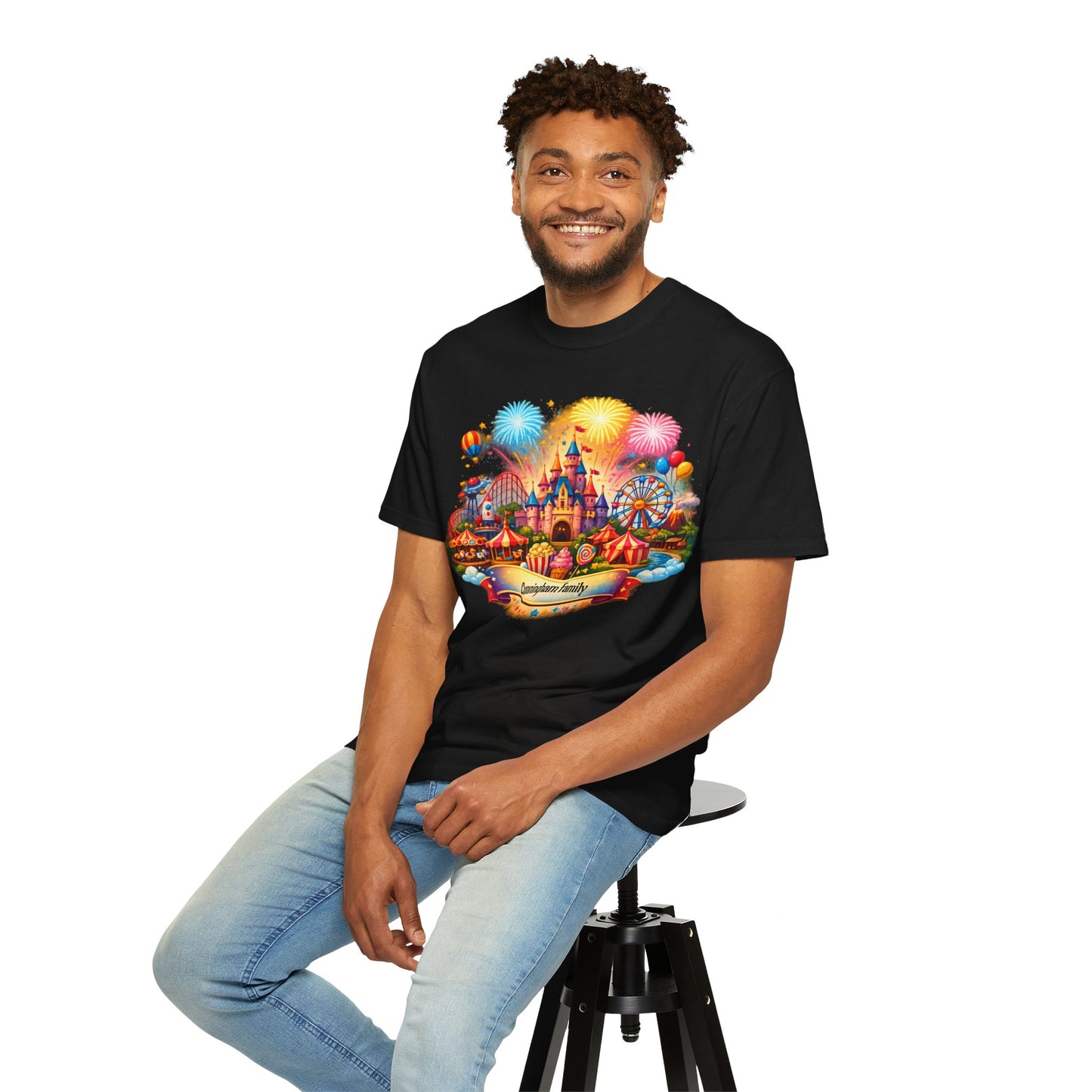 Customizable Name Graphic T-Shirt – for Disney Trips, Theme Park Vacations