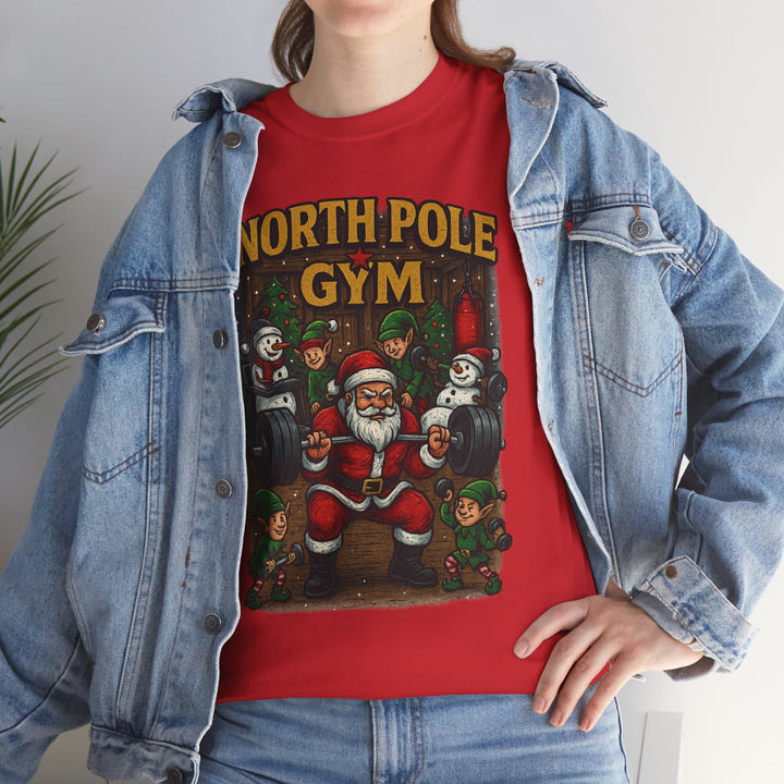 North Pole Gym. Unisex Heavy Cotton Tee