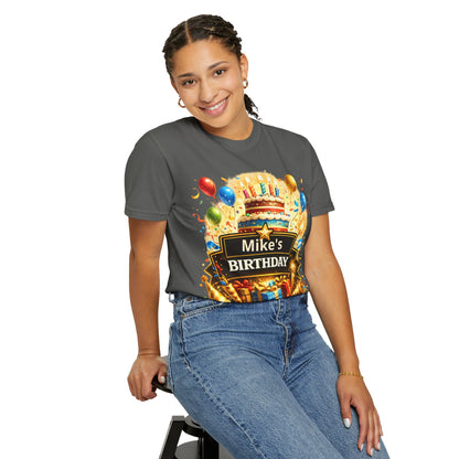 Custom Name Birthday T-Shirt – Get Up Show Up Never Give Up