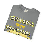Custom Name Motivational T-Shirt – Can’t Stop. Won’t Stop.