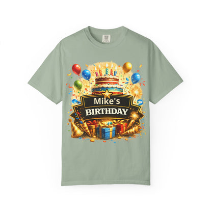Custom Name Birthday T-Shirt – Get Up Show Up Never Give Up