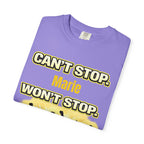 Custom Name Motivational T-Shirt – Can’t Stop. Won’t Stop.