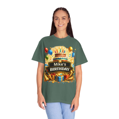 Custom Name Birthday T-Shirt – Get Up Show Up Never Give Up