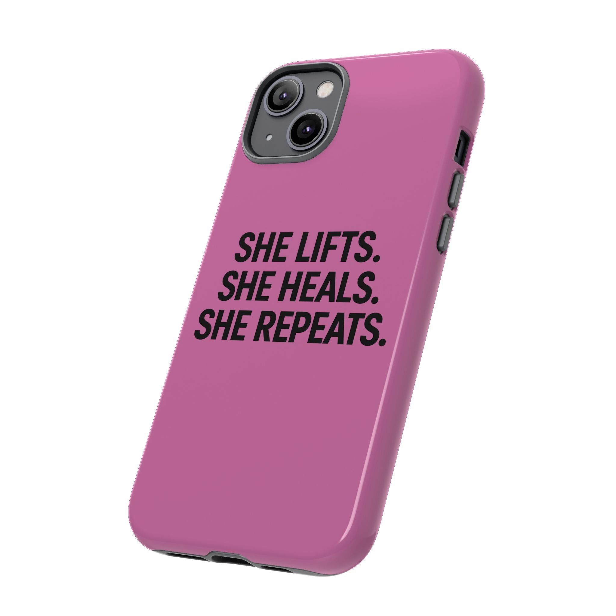 She lifts. She heals. She repeats. Tough Phone Cases