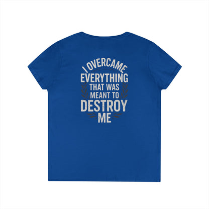 Women's V Neck-Strength in Motion
